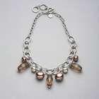 Green and Brown Beaded Frontal Collar Necklace, , small